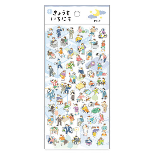 Mind Wave MW Seal Kyoumoichinichi Sticker Night 81937