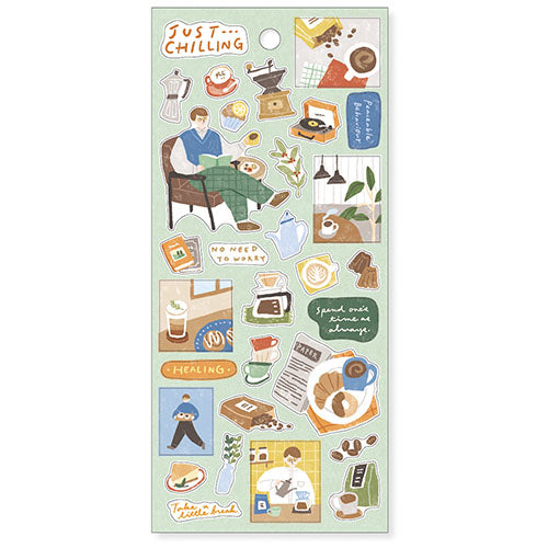 Mind Wave MW Seal Just Chilling Sticker Coffee Iretayo 81950