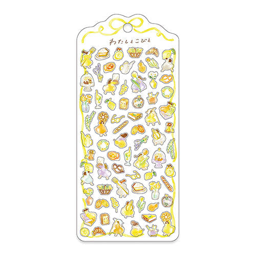 Mindwave Seal Watashi Tokobito Sticker Yellow 82072
