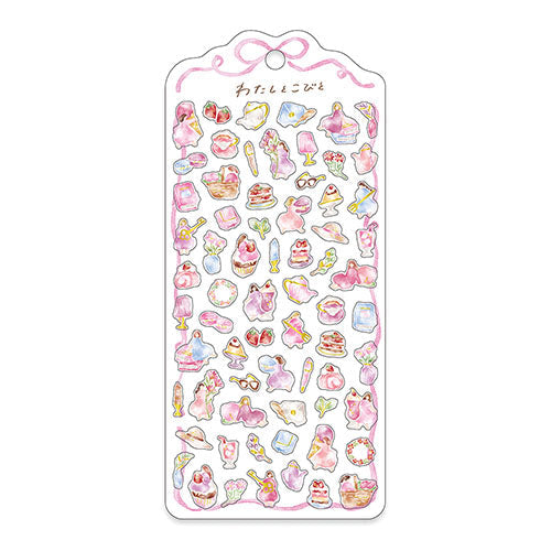 Mindwave Seal Watashi Tokobito Sticker Pink 82076