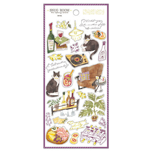 Mindwave Seal Snag Room Sticker Wine 82079