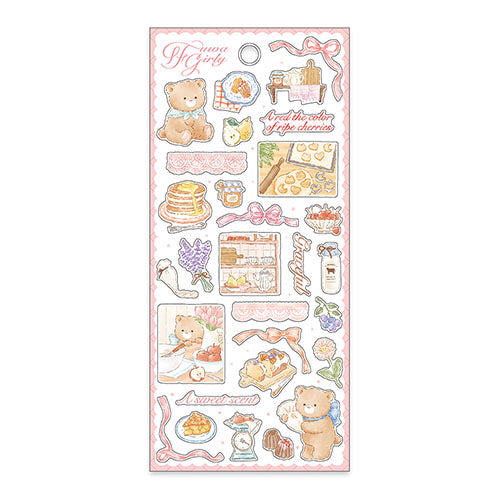 Mind Wave Seal Fluffy Girly Sticker Okashizukuri 82109