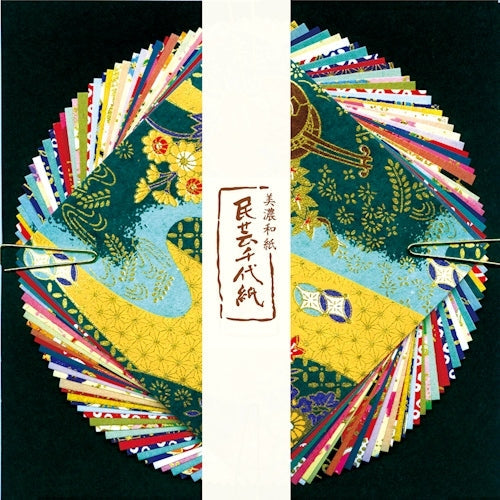 Furukawa Shiko Chiyogami Folk Art Chiyogami Medium 40 sheets, Chiyogami 20 sheets, Japanese paper 20 sheets QO91