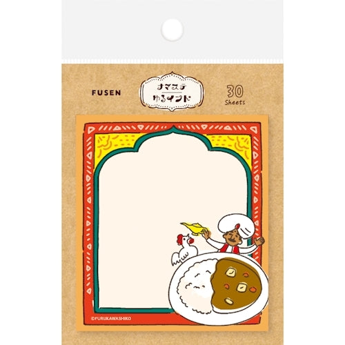 Furukawa Shiko Sticky Notes, 30 Sheets, Jiman's Carena Maste Yuru India QF166