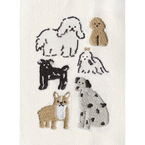 Furukawa Shiko Book Cover Embroidered Book Cover HONTOWATASHI 1 Piece Inu Atsume QE77