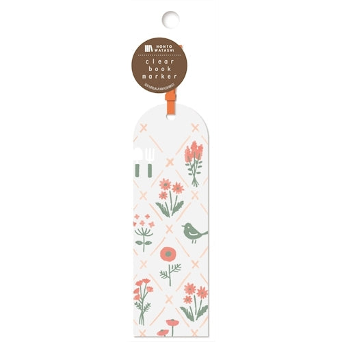 Furukawa Shiko Clear Book Marker Clear Book Marker HONTOWATASHI 1 piece Dried Flower QE89