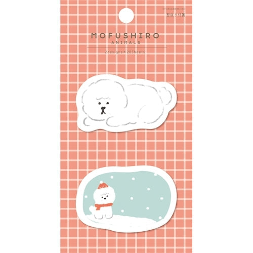 Furukawa Shiko Sticky Notes, Die Cut Sticky Notes, 2 Patterns, 20 Pieces Each, Dog QF184
