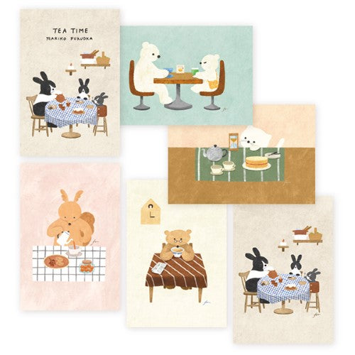 Hogensha Postcard Paper Postcard Paper TEA TIME 25-561