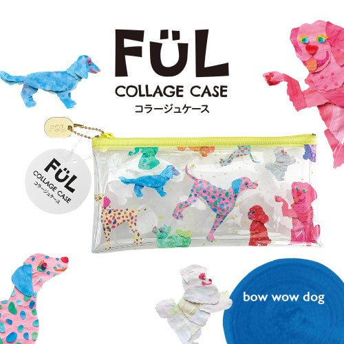 Kyoei Plastic Clear Case FUL Collage Case 04 Clear Case with Design Dog F-CC-04