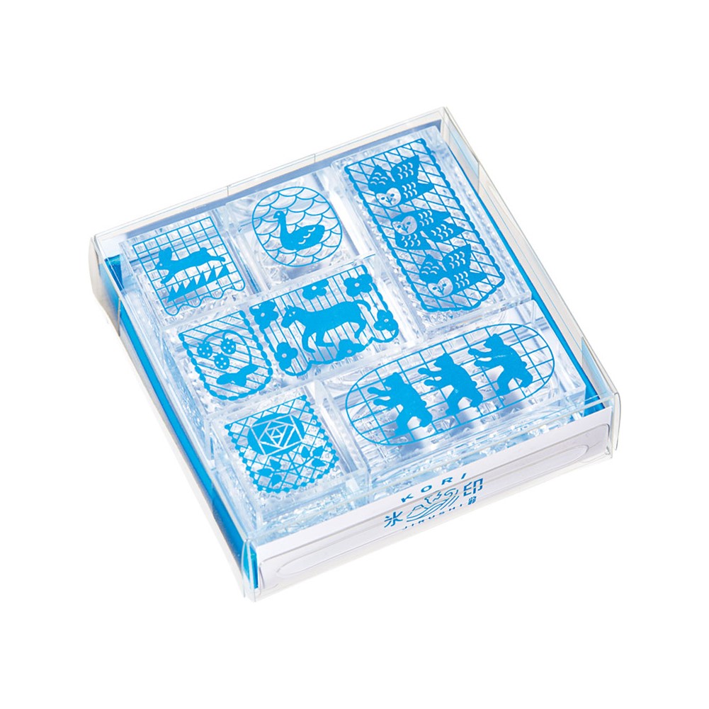 King Jim Stamp HITOTOKI KORIJIRUSHI (Ice Seal) Set of 6 Flag Set CLSS-001
