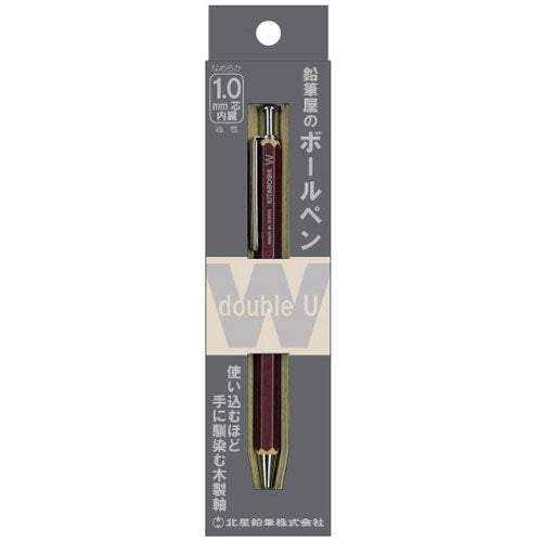 Hokusei Pencil Ballpoint Pen Pencil Shop Ballpoint Pen W 1.0mm Red Bean 41003