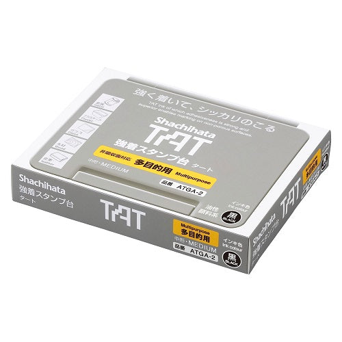 Shachihata Stamp Pad TAT Stamp Pad A Multipurpose Medium Board Size: 90 x 56 mm Black ATGA-2-K