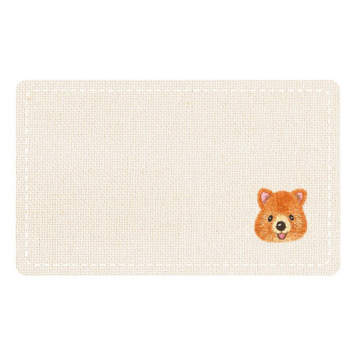 RYURYU Mini Card Embroidery Message Card Quacka Wallaby SMC03