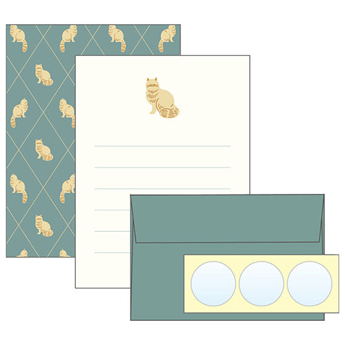El Commune Letter/Letter Set Everyday Mini Letter Set Cat LTS-070