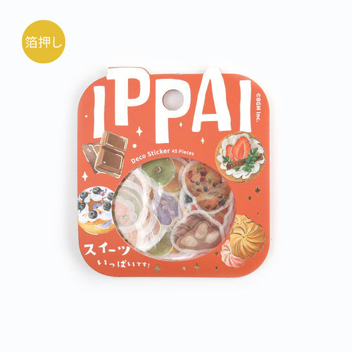 BGM flake stickers full of sweets 15designs x 3 45 pieces full of sweets BS-FG138