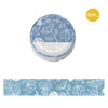BGM Masking Tape Flower Notebook/Blue Transparent Color 15mmx5m BM-SAG013