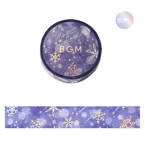 BGM Masking Tape Winter Limited 15mm x 5m Snowflake BM-SPLW034