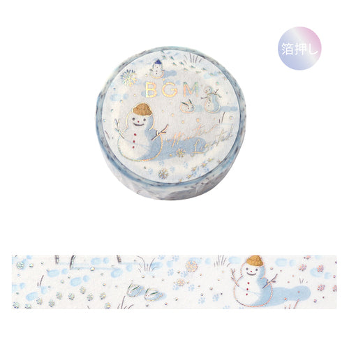 BGM Masking Tape Winter Limited 15mm x 5m Snow Play BM-SPLW036