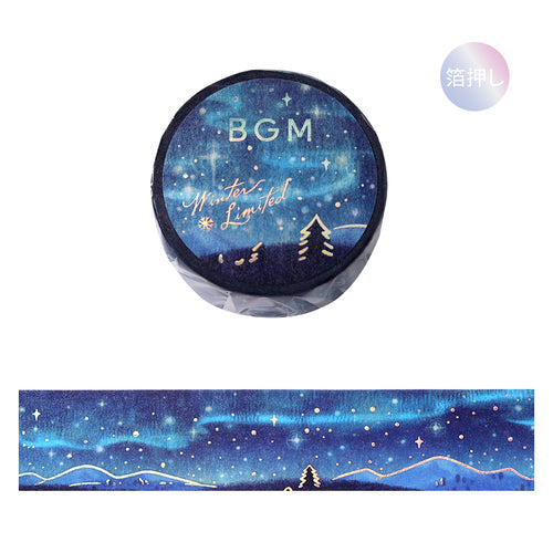 BGM Masking Tape Winter Limited 20mm x 5m Aurora BM-SPLW038