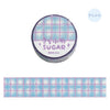 BGM Masking Tape Check Blueberry 20mm x 5m Check Blueberry BM-KD001