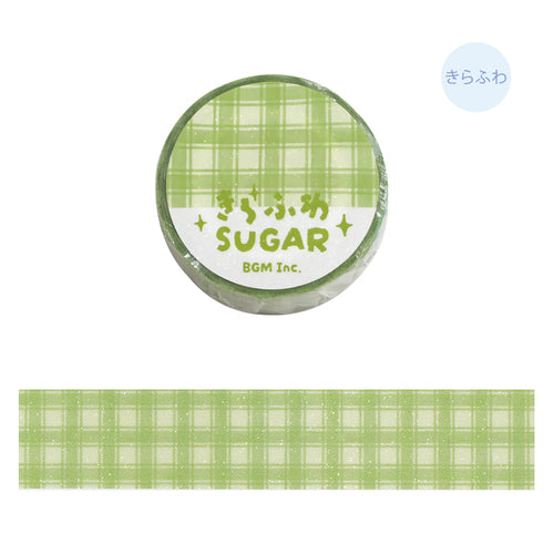 BGM Masking Tape Check Green Tea 20mm x 5m Check Green Tea BM-KD006