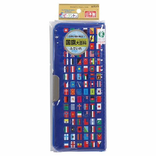 Kutsuwa Pencil Case Pittanton National Flag Encyclopedia CH208