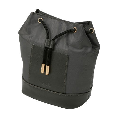 Kutsuwa Pouch Bucket String Pouch Taupe Gray LF004GY