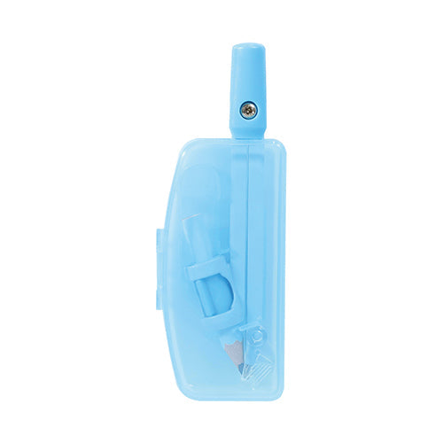 Kutsuwa compass Easy to turn math compass light blue CP234LB
