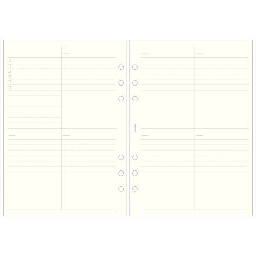 Reimei Free Weekly Refill Da Vinci Refill Free Weekly Block Schedule A5 Size A5 Size Free Weekly DAR1228