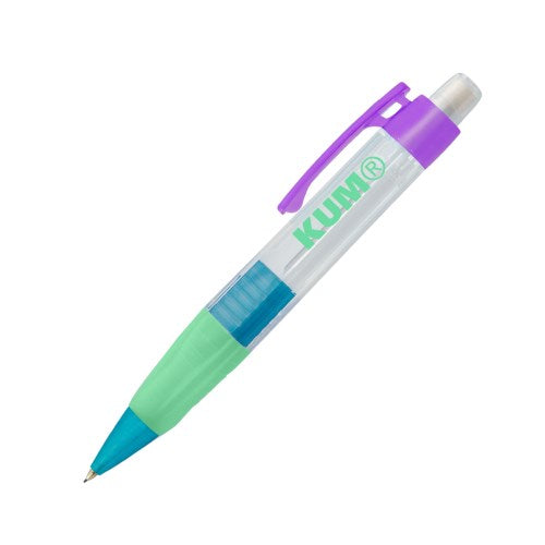 Reimei 기계식 연필 kum Clear Mechanical Pencil Green Green KM1240M