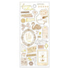 Mind Wave Seal Frame Collage Sticker Beige 81977
