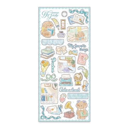 Mind Wave Seal Fluffy Girly Sticker Benkyou 82106