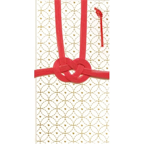 Furukawa Shiko Gift Bag, Foil Stamped Gold Seal "Rin", 1 piece, 1 medium envelope, 3 pieces of strips (longevity, celebration, plain), Cloisonn? VK170