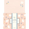 Furukawa Shiko Letter 세트, 스탬프 편지, 8 조각의 문구, 4 개의 봉투, 흰색 새, LLH10