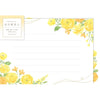 Furukawa Shiko Letter Set, Letter Beauty, 12 조각의 문구 (2 개의 패턴 구색), 6 개의 봉투, 반짝이는 노란색, LTB10