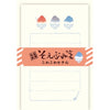 Furukawa Shiko Letter Set, Soebumi Paper, 30 조각의 문구, 5 개의 봉투, 푹신한 면도 얼음 LS517