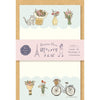 Furukawa Shiko Letter 세트, 미니 편지 세트, 30 조각의 문구, 5 개의 봉투, 꽃 가게 지구 Kado Paris Stroll LT668