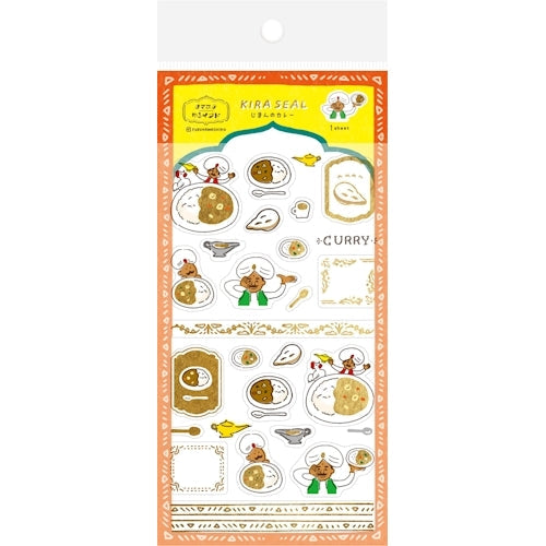 Furukawa Shiko Seal 호일 스탬핑 스티커 시트 1 Sheet Jiman 's Carena Maste Yuru India QS200