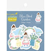 Furukawa Shiko 스티커, 와시 플레이크 스티커, 5 개의 패턴, 각각 4 장, 총 20 장, 블루 버드 정원 QSA236