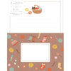 Furukawa Shiko Letter 세트, 오늘의 편지 세트, 6 개 조격부, 3 개 봉투, 고양이 및 Amimono LLL456