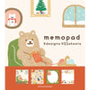 Furukawa Shiko 메모 패드 메모 패드 100 시트 (여러 패턴) Amimono Bear LM292