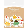 Furukawa Shiko Washi Flake 스티커, 와시 플레이크 스티커, 5 개의 패턴, 각각 4 장, 총 20 장, Cafe Wanko QSA255