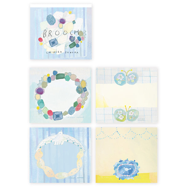 Hogensha Memo Block Memo BROOCH 22-889