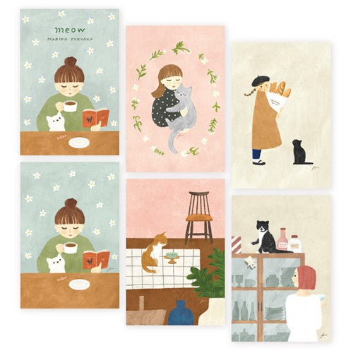 Hogensha postcard paper postcard paper meow 25-562