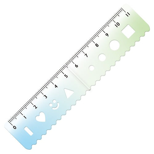 Kyoei 플라스틱 자기 북마크 측정 책갈피 11cm 스케일 BMR-11-22