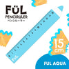 kyoei 플라스틱 아크릴 통치자 풀 연필 통치자 풀 아쿠아 15cm 규모의 통치자 Aqua F-PR-15-06