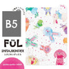kyoei 플라스틱 B5 언더레이 시타지 킨덱스 토끼 B5 색인 토끼 f-si-b5-01과 함께 밑줄