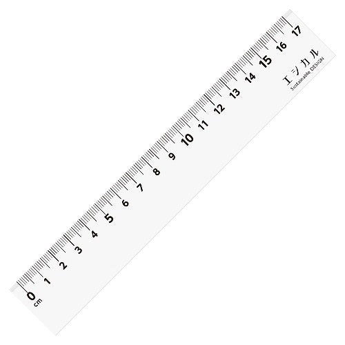 Kyoei 플라스틱 통치자 윤리적 규모 17cm 졸업 명확한 ES-17