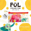 kyoei 플라스틱 클리어 케이스 Ful Collage 케이스 03 디자인 코끼리 F-CC-03 명확한 케이스