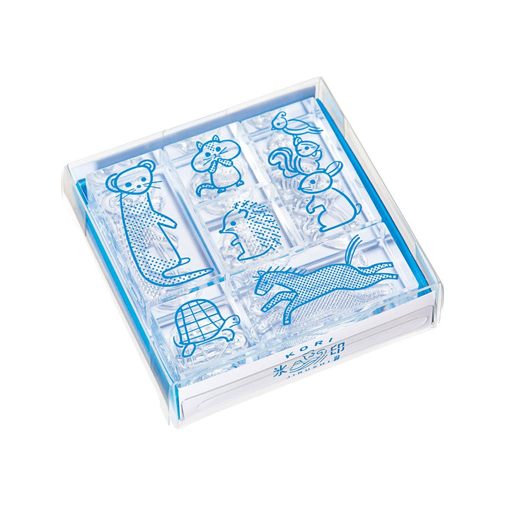 King Jim Stamp HITOTOKI KORIJIRUSHI (Ice Seal) Set of 6 Dobutsu Set CLSS-006
